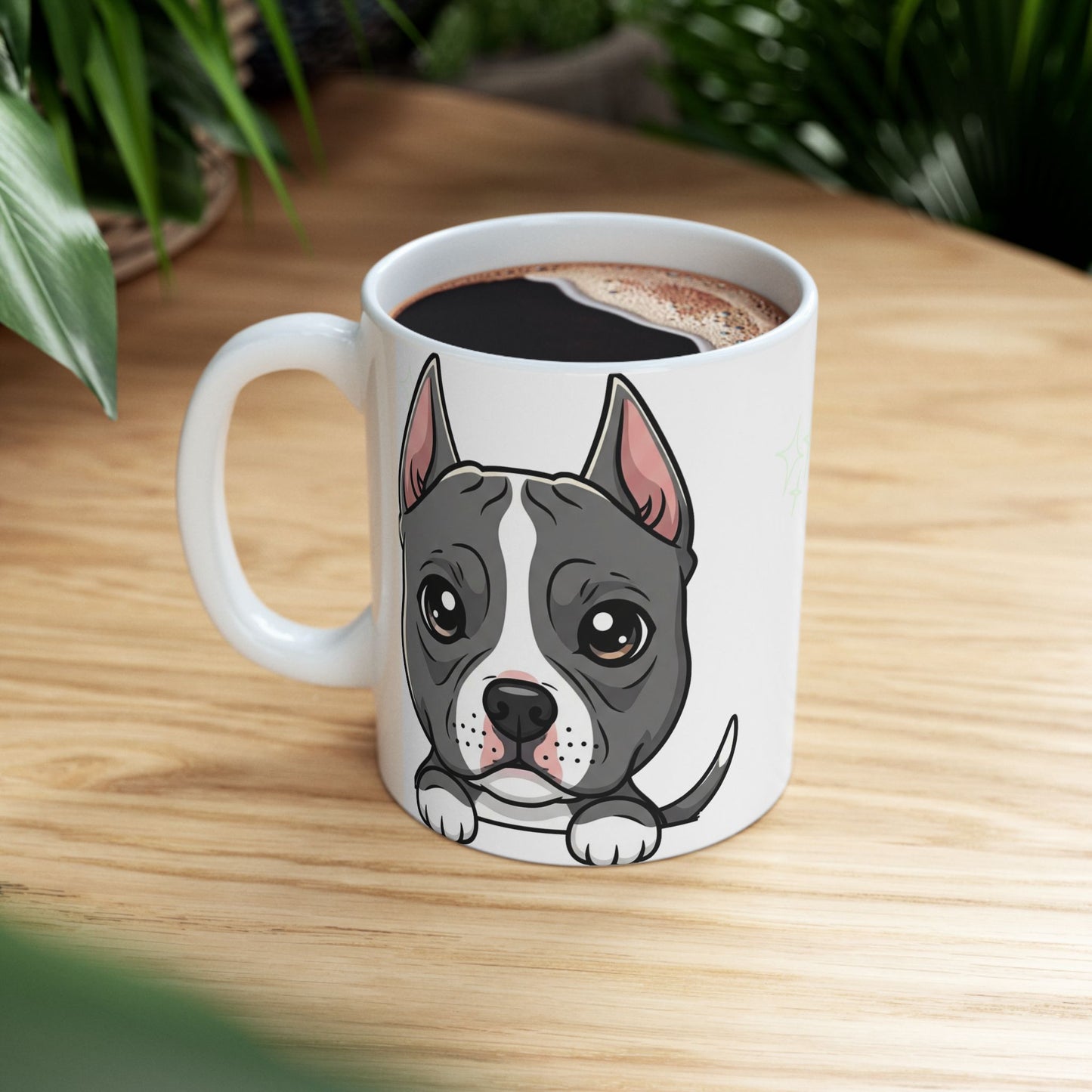 American Stafford Terrier Peek-a-Boo Mug | Best Staffy Mama