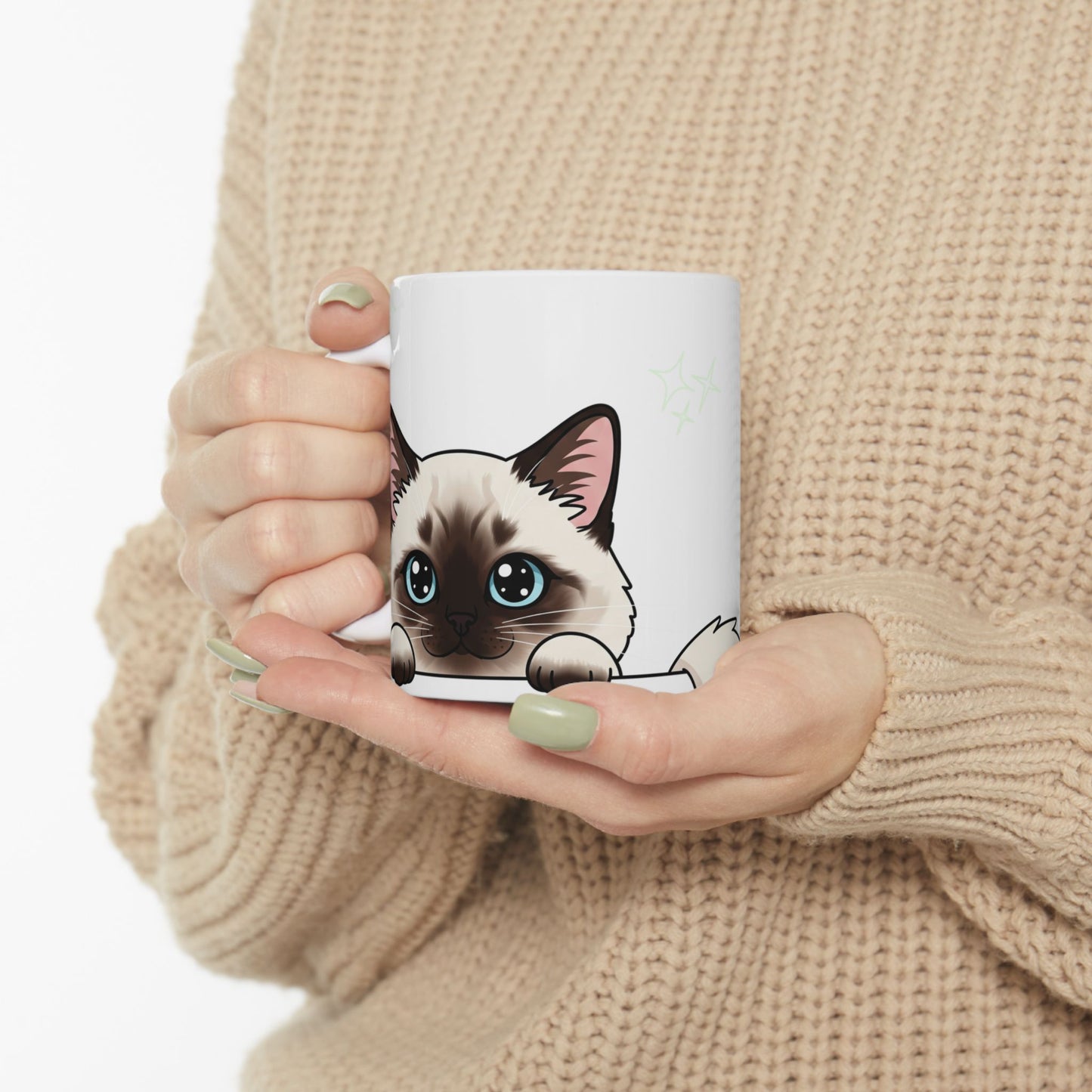 Siamese Peek-a-Boo Mug | Best Siamese Mama Gift