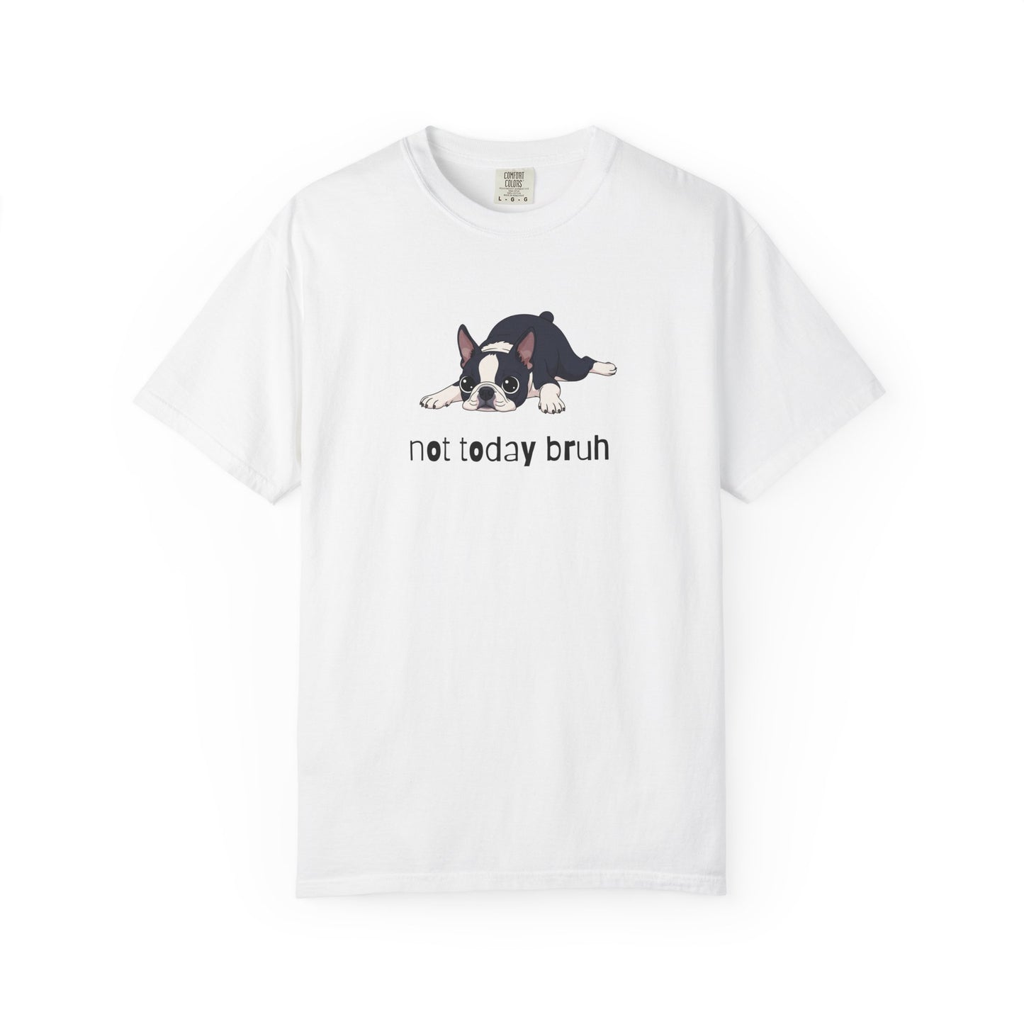 Boston Terrier Not Today Bruh T-Shirt