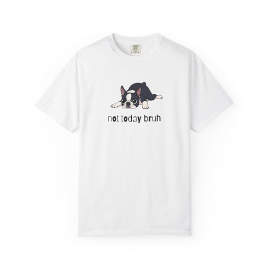 Boston Terrier Not Today Bruh T-Shirt