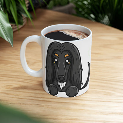 Afghan Hound Peek-a-Boo Mug | Best Afghan Hound Daddy Gift