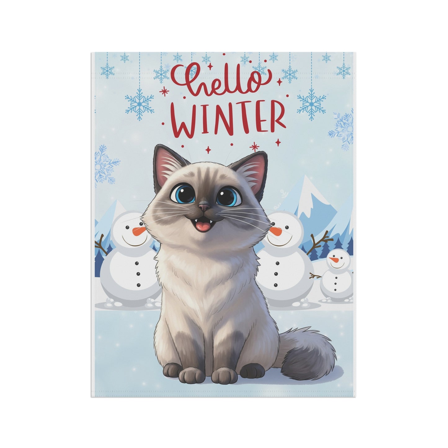 Ragdoll Hello Winter Garden Banner