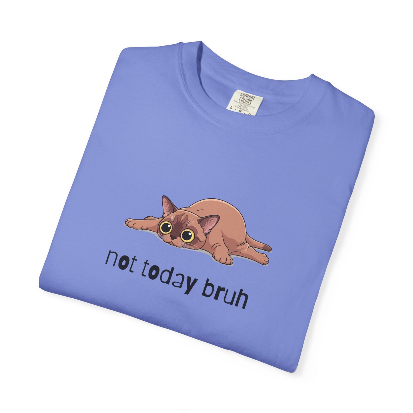 Short hair brown cat Not Today Bruh T-Shirt