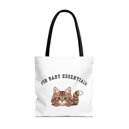 Long hair brown tabby cat FurBaby Tote Bag
