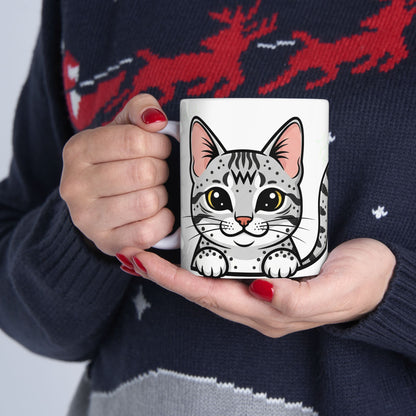 Egyptian Mau Peek-a-Boo Mug | Best Egyptian Mau Mama