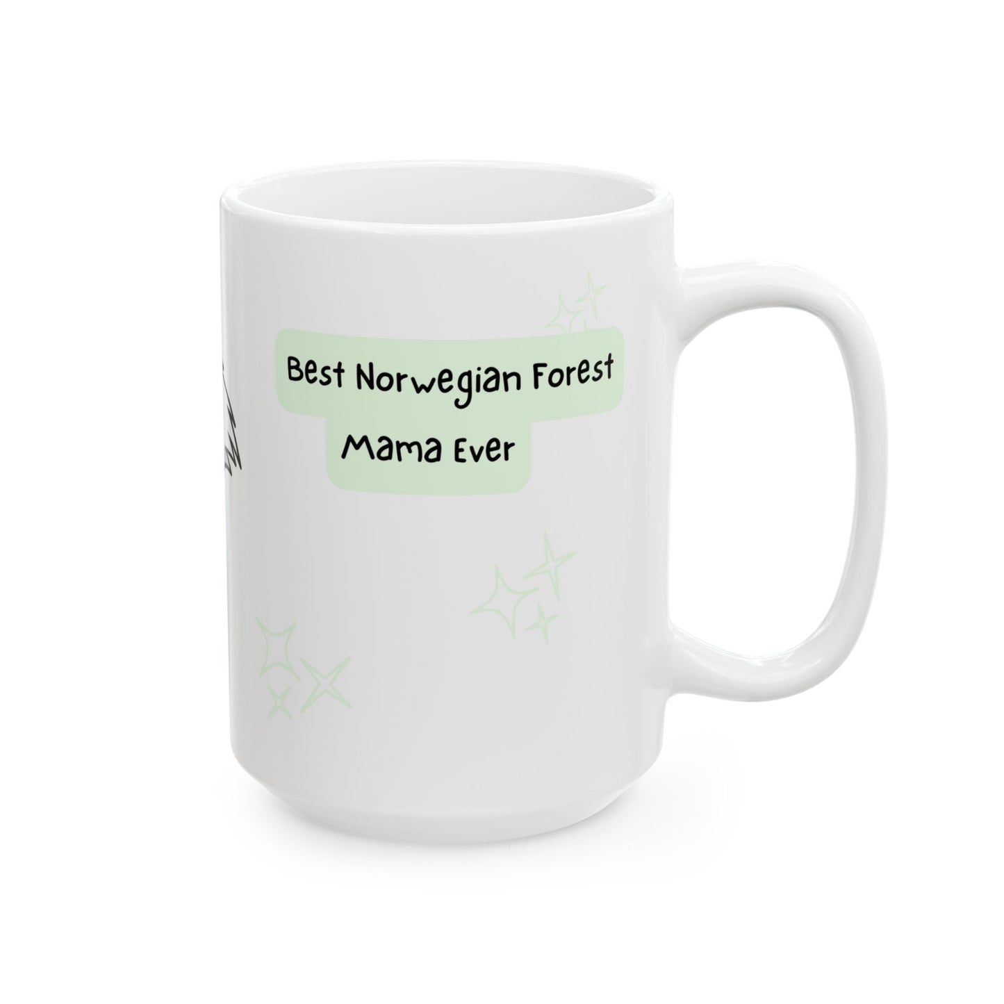 Norwegian Forest Cat Peek-a-Boo Mug | Best Norwegian Forest Mama Gift