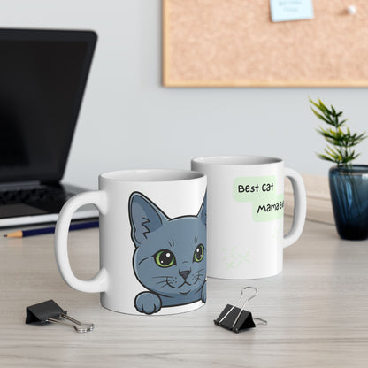 Cat Peek-a-Boo Mug | Best Cat Mama Gift