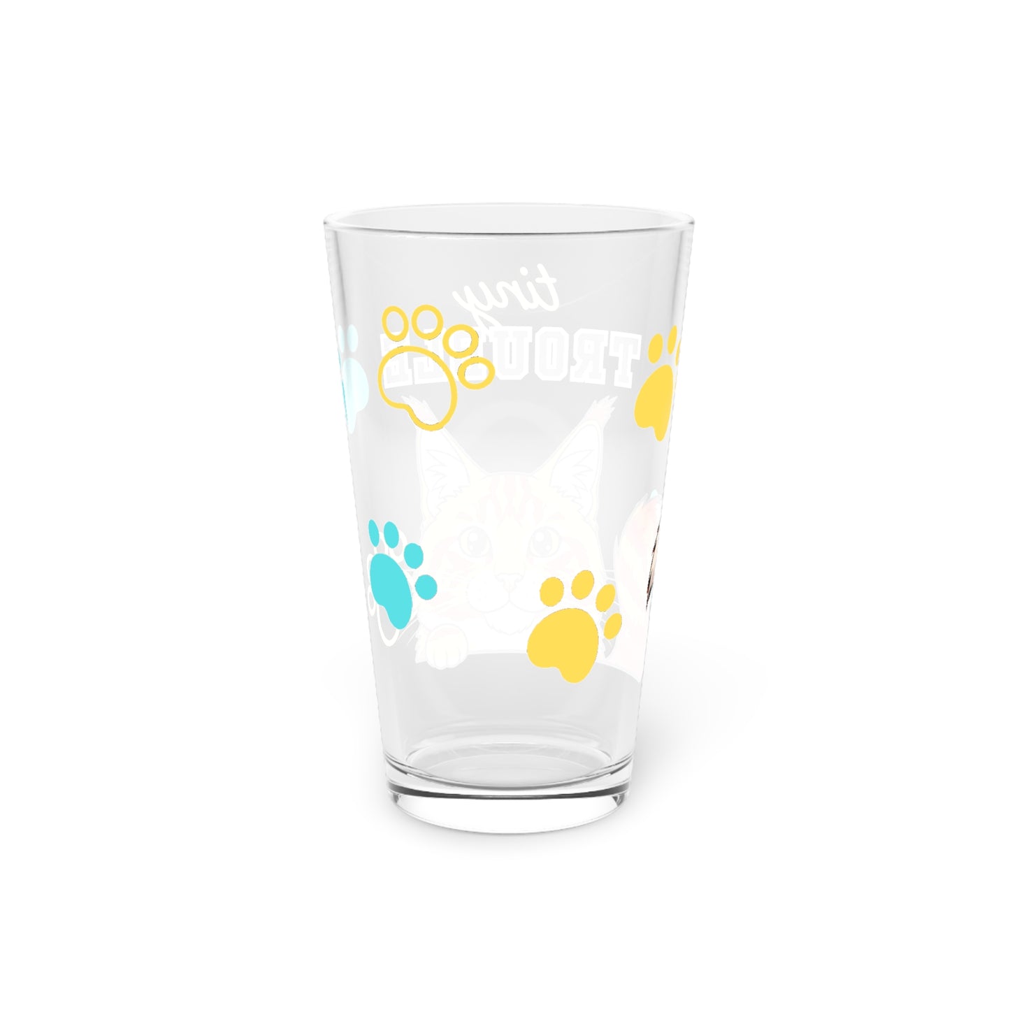 Maine Coon Tiny Trouble Pint Glass
