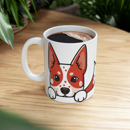 Australian Cattle Dog Peek-a-Boo Mug | Best Heeler Mama Gift