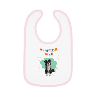 Border Collie Favorite Furball Baby Bib