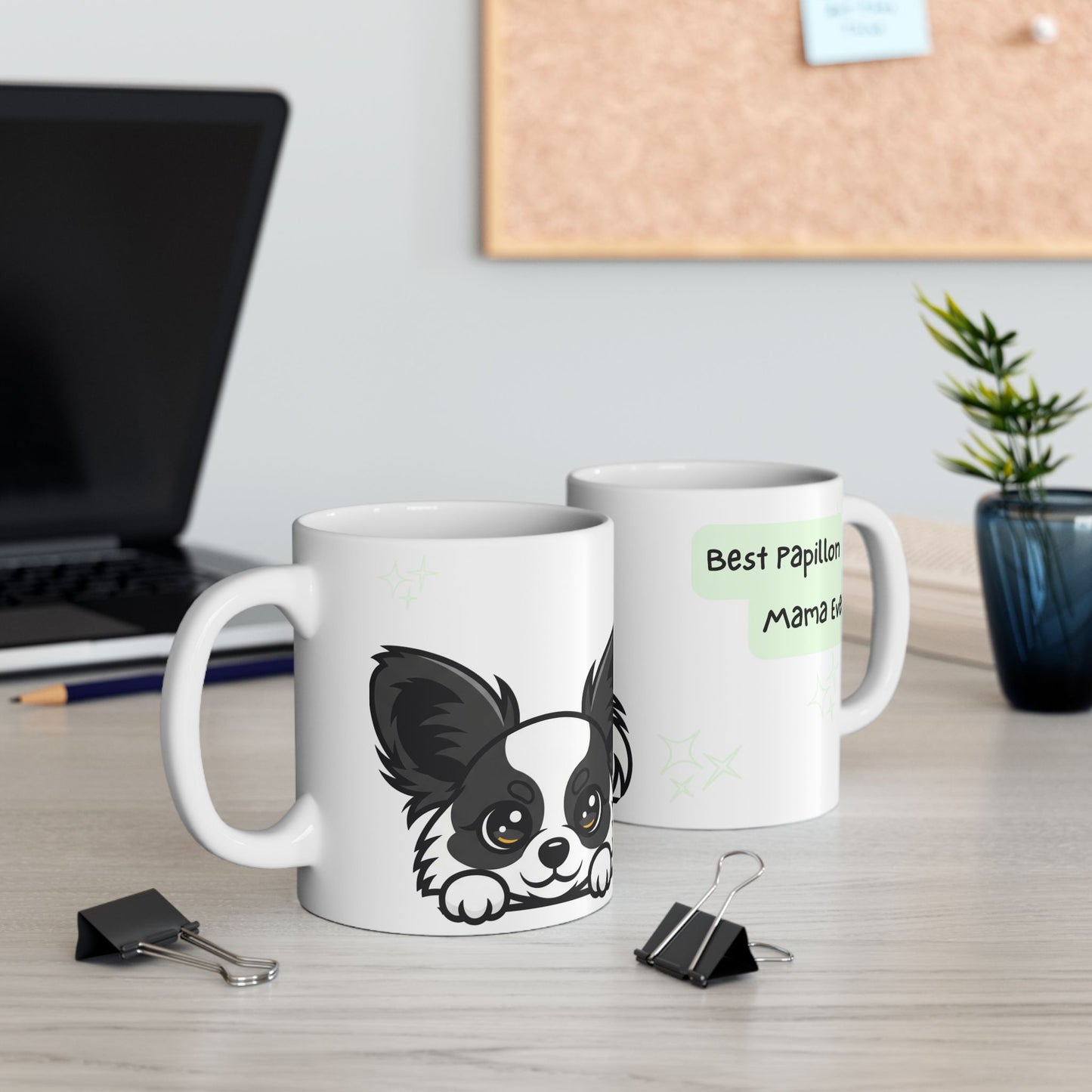 Papillon Peek-a-Boo Mug | Best Papillon Mama Gift