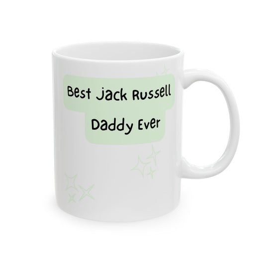 Jack Russell Terrier Peek-a-Boo Mug | Best Jack Russell Daddy