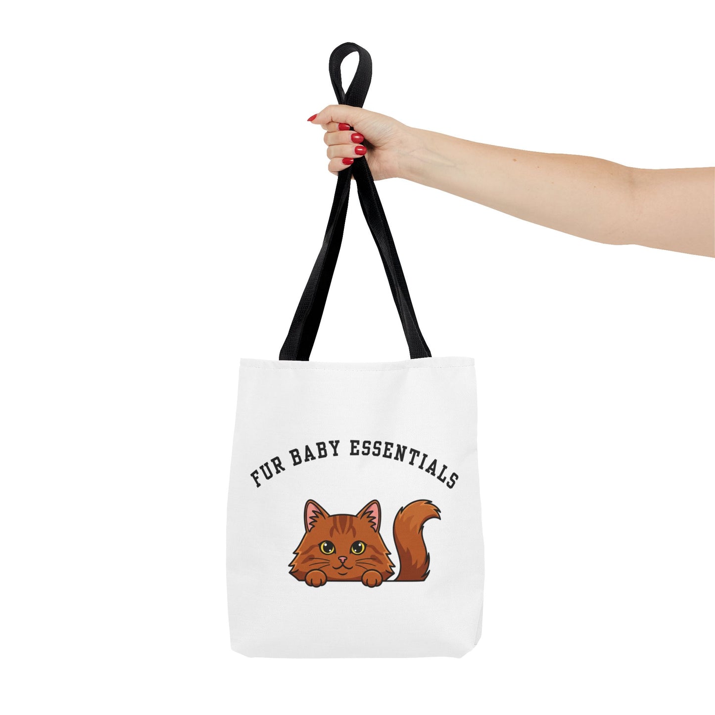 Long hair brown cat FurBaby Tote Bag