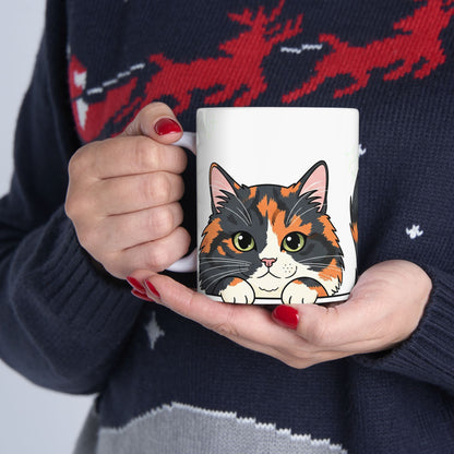 Cat Peek-a-Boo Mug | Best Cat Daddy Gift