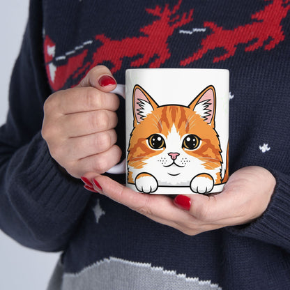 Cat Peek-a-Boo Mug | Best Cat Daddy Gift