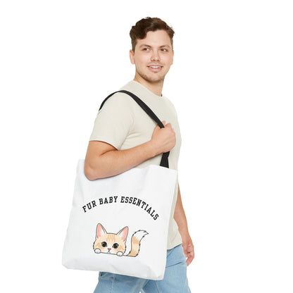 Short hair cream cat FurBaby Tote Bag