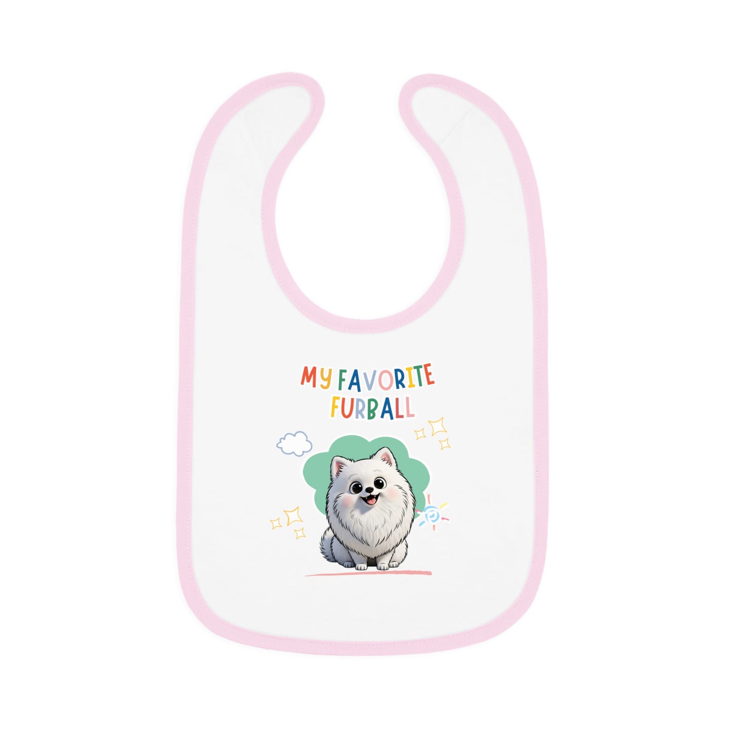 Pomeranian Favorite Furball Baby Bib