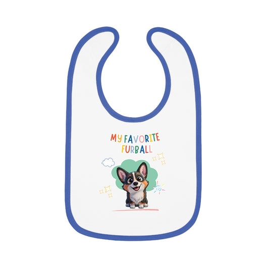 Corgi Favorite Furball Baby Bib