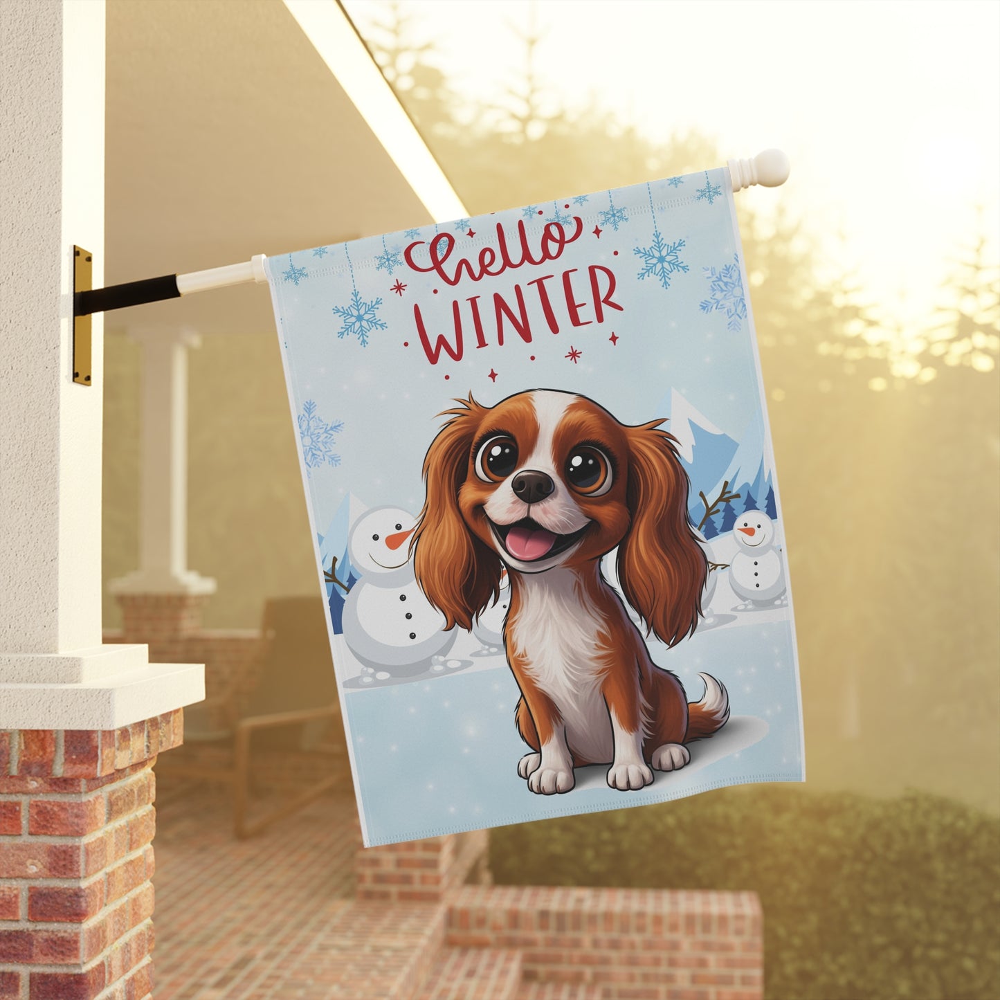 Cavalier Hello Winter Garden Banner