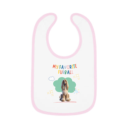 Afghan Hound Favorite Furball Baby Bib