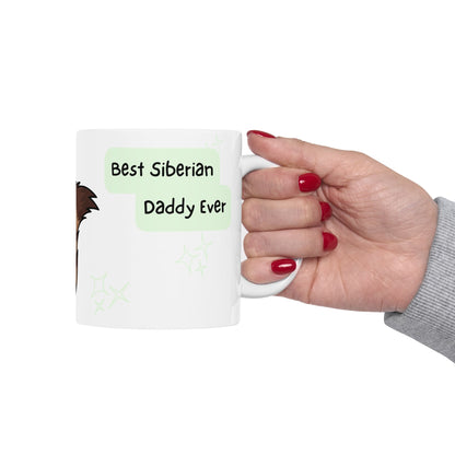 Siberian Peek-a-Boo Mug | Best Siberian Daddy Gift