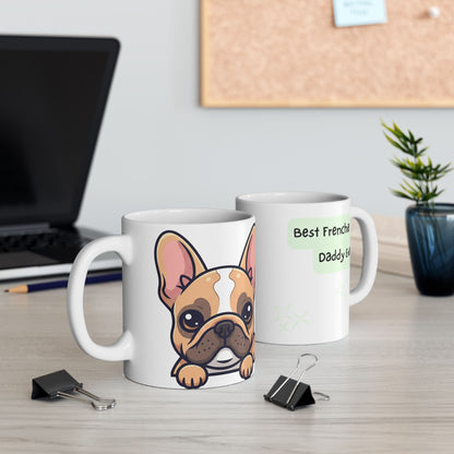 French Bulldog Peek-a-Boo Mug | Best Frenchie Daddy Gift