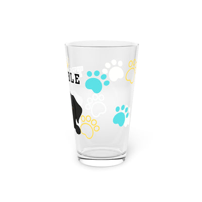 Labrador Tiny Trouble Pint Glass