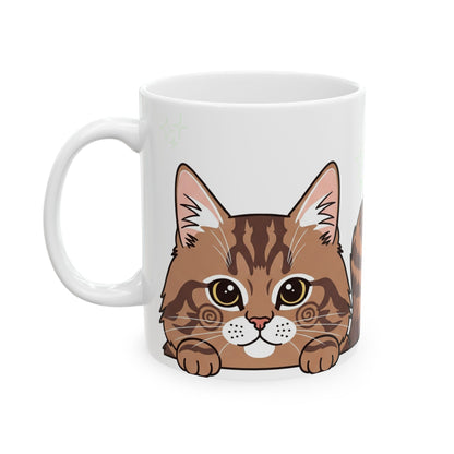 Cat Peek-a-Boo Mug | Best Cat Daddy Gift