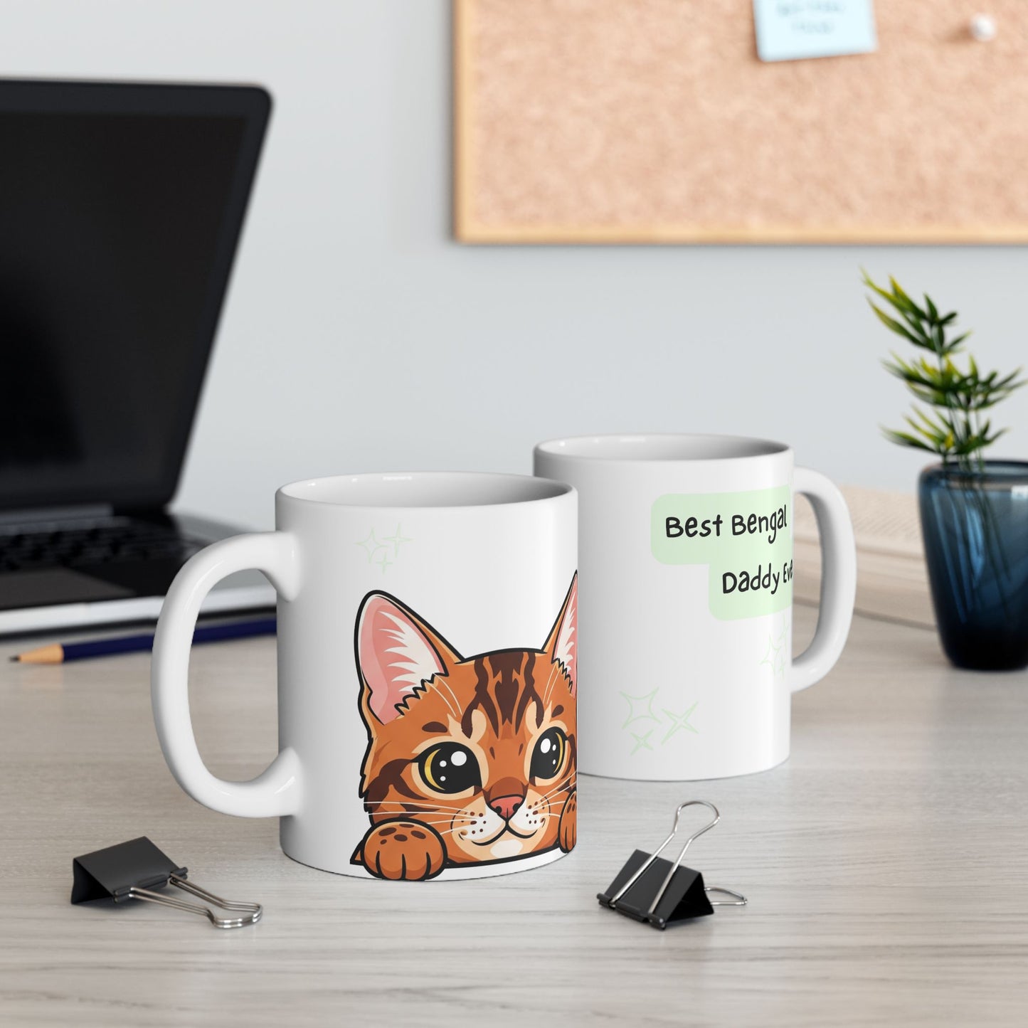 Bengal Peek-a-Boo Mug | Best Bengal Daddy Gift