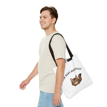 Short hair brown tabby cat FurBaby Tote Bag