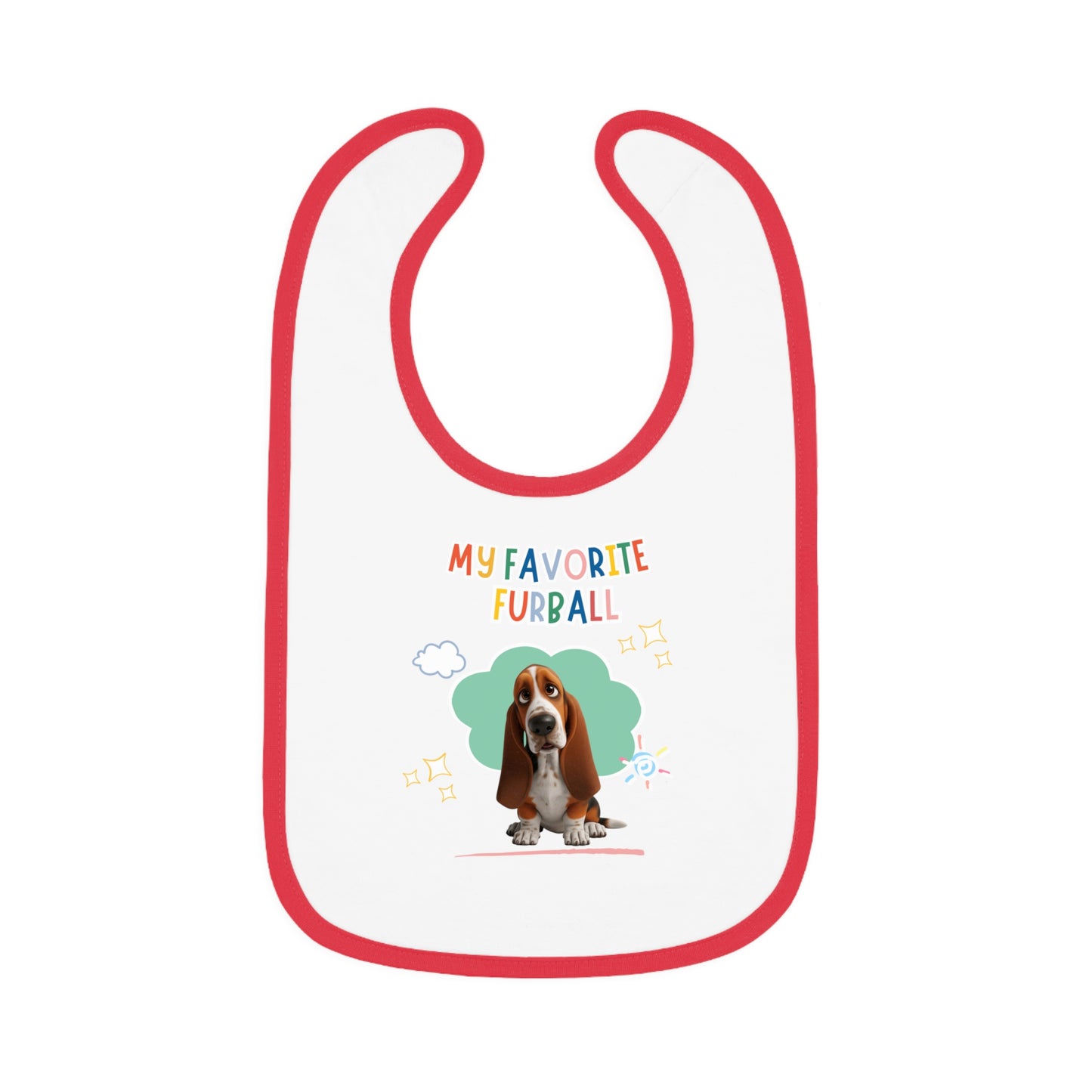 Basset Hound Favorite Furball Baby Bib