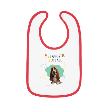 Basset Hound Favorite Furball Baby Bib