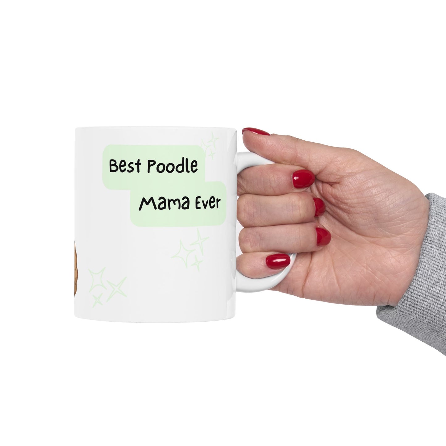 Poodle Peek-a-Boo Mug | Best Poodle Mama Gift