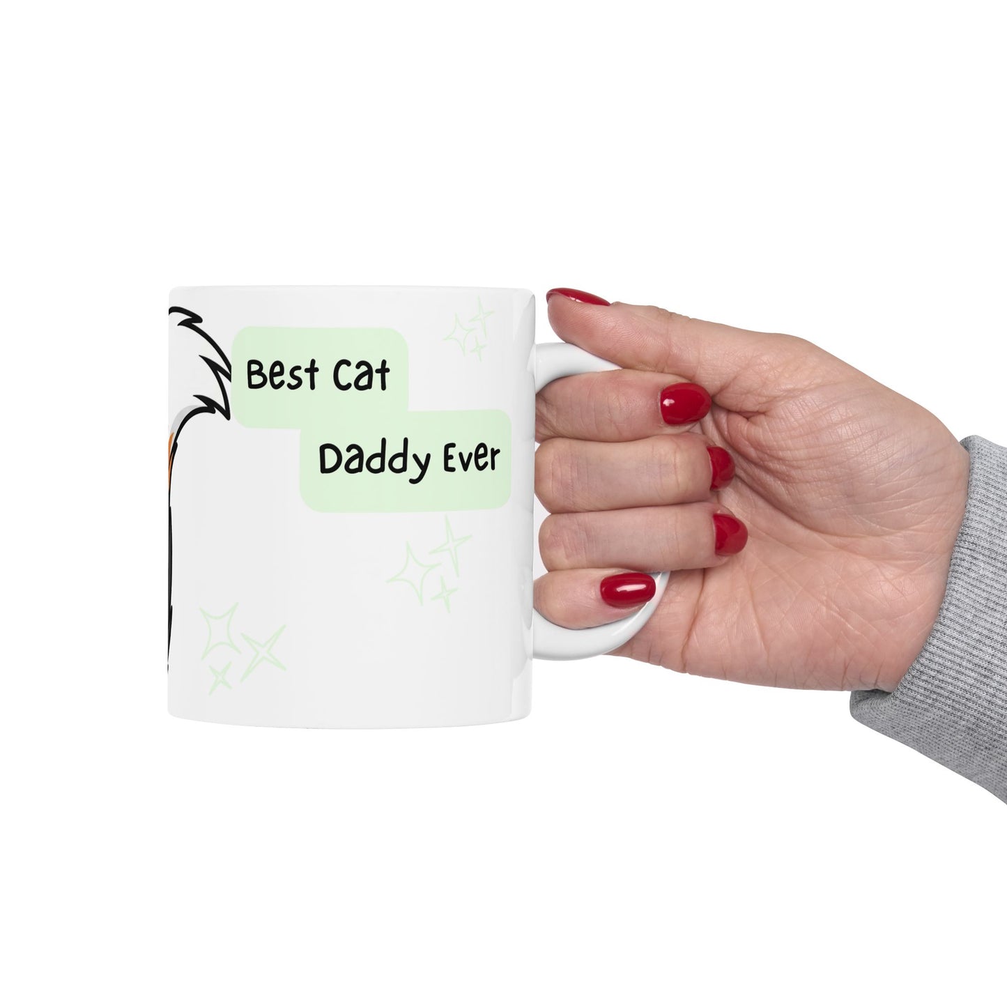 Cat Peek-a-Boo Mug | Best Cat Daddy Gift