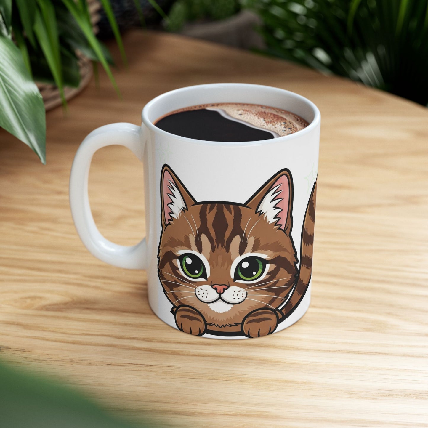 Cat Peek-a-Boo Mug | Best Cat Daddy Gift