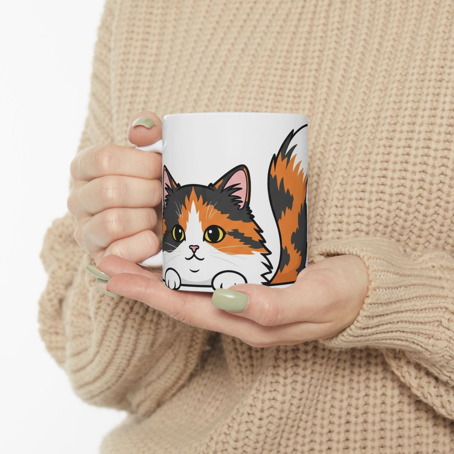 Cat Peek-a-Boo Mug | Best Cat Daddy Gift
