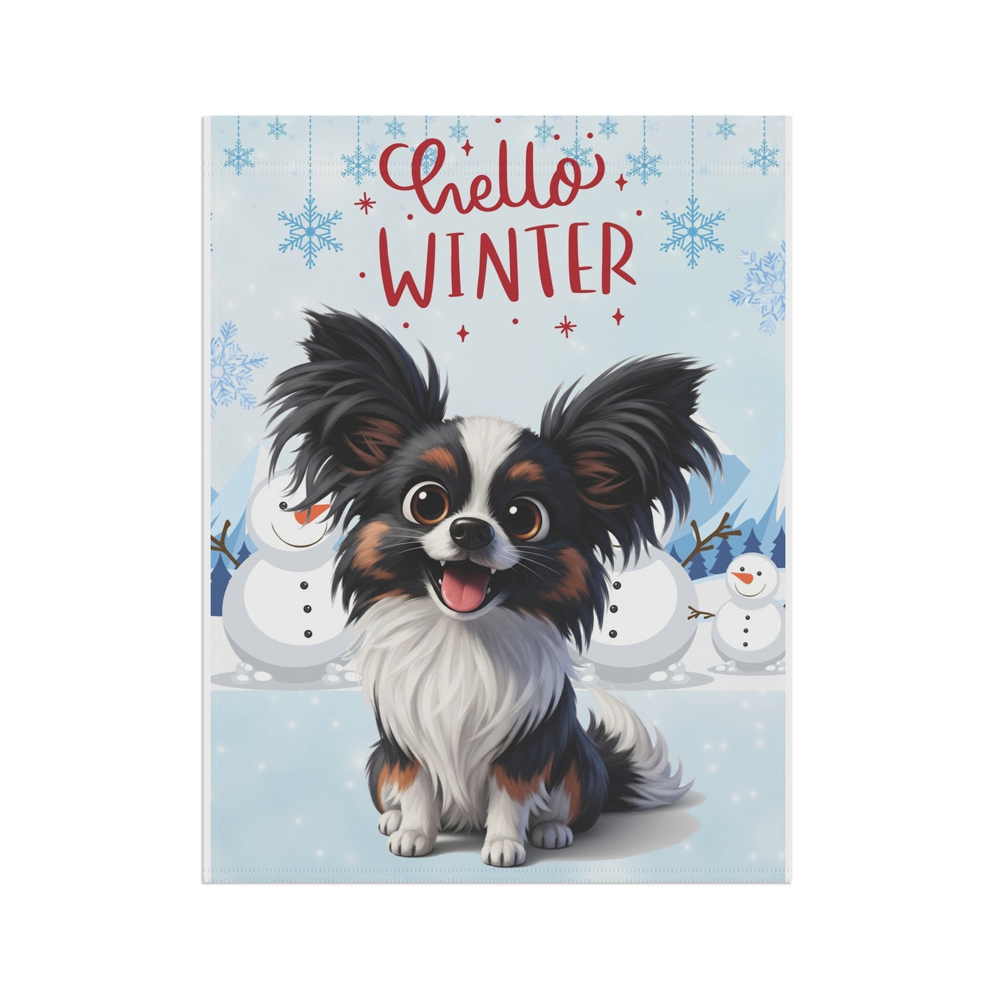 Papillon Hello Winter Garden Banner