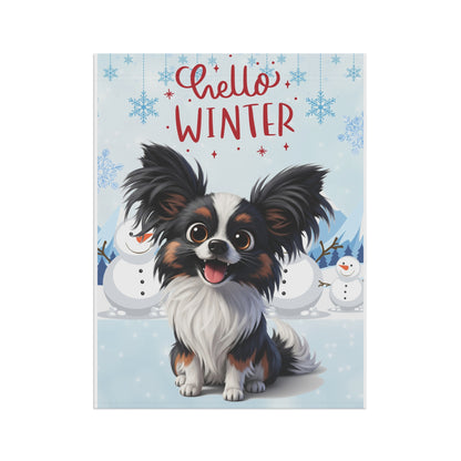 Papillon Hello Winter Garden Banner