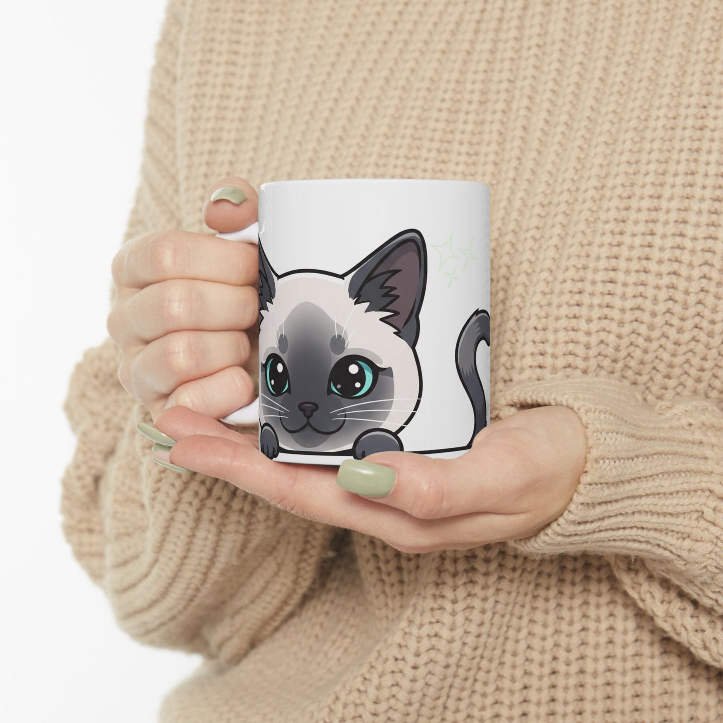 Siamese Peek-a-Boo Mug | Best Siamese Mama Gift