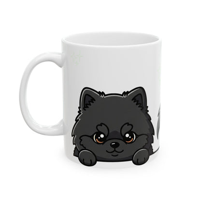 Pomeranian Peek-a-Boo Mug | Best Pomeranian Daddy Gift