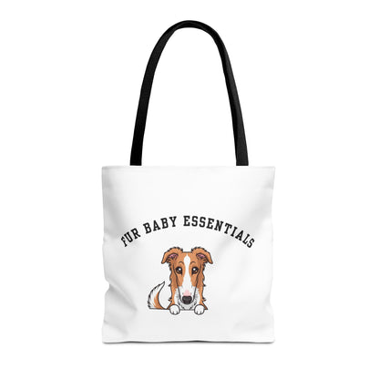 Borzoi FurBaby Tote Bag