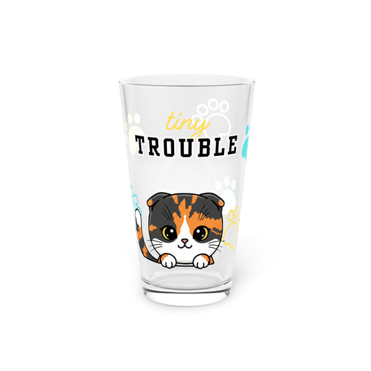 Scottish Fold Tiny Trouble Pint Glass