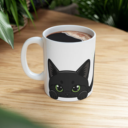 Cat Peek-a-Boo Mug | Best Cat Mama Gift
