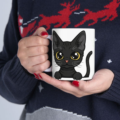 Devon Rex Peek-a-Boo Mug | Best Devon Rex Mama Gift