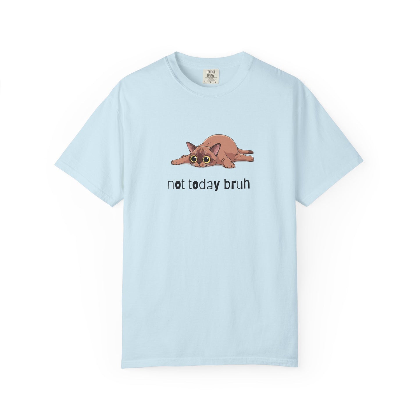 Short hair brown cat Not Today Bruh T-Shirt