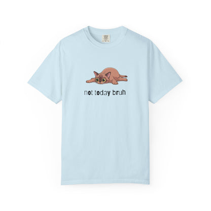 Short hair brown cat Not Today Bruh T-Shirt