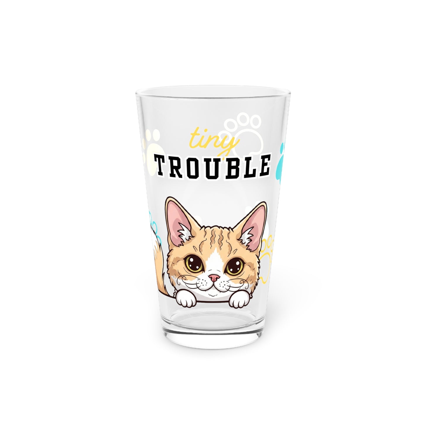 Selkirk Rex Tiny Trouble Pint Glass