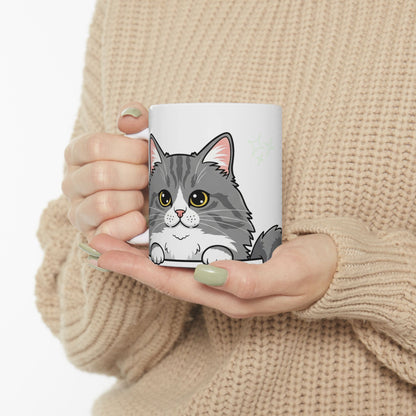Cat Peek-a-Boo Mug | Best Cat Mama Gift