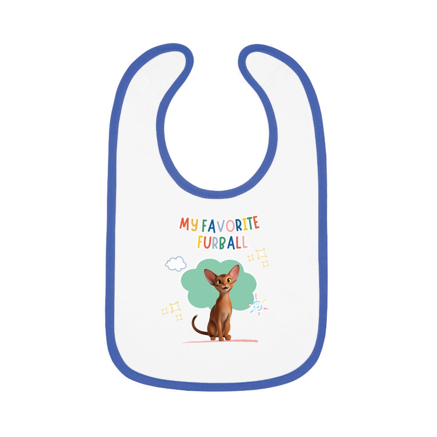 Abyssinian Favorite Furball Baby Bib