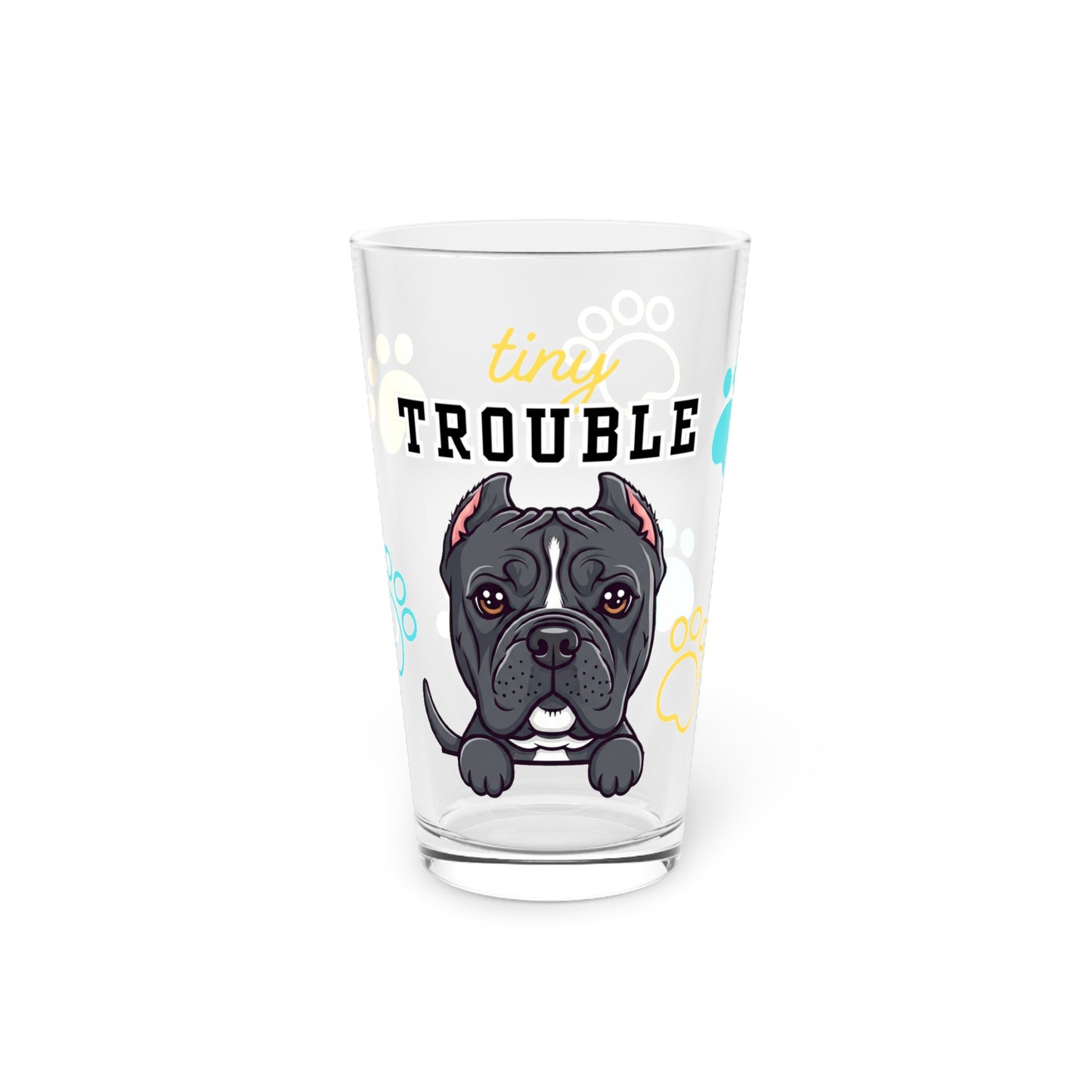 Cane Corso Tiny Trouble Pint Glass
